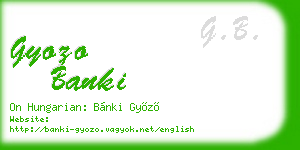 gyozo banki business card